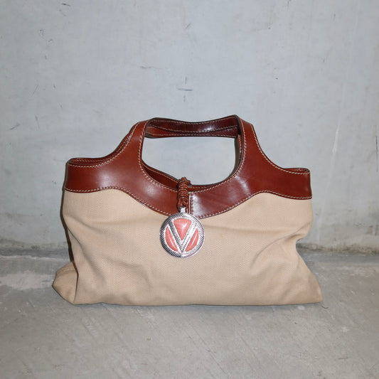 Valentino Canvas and Leather Bag