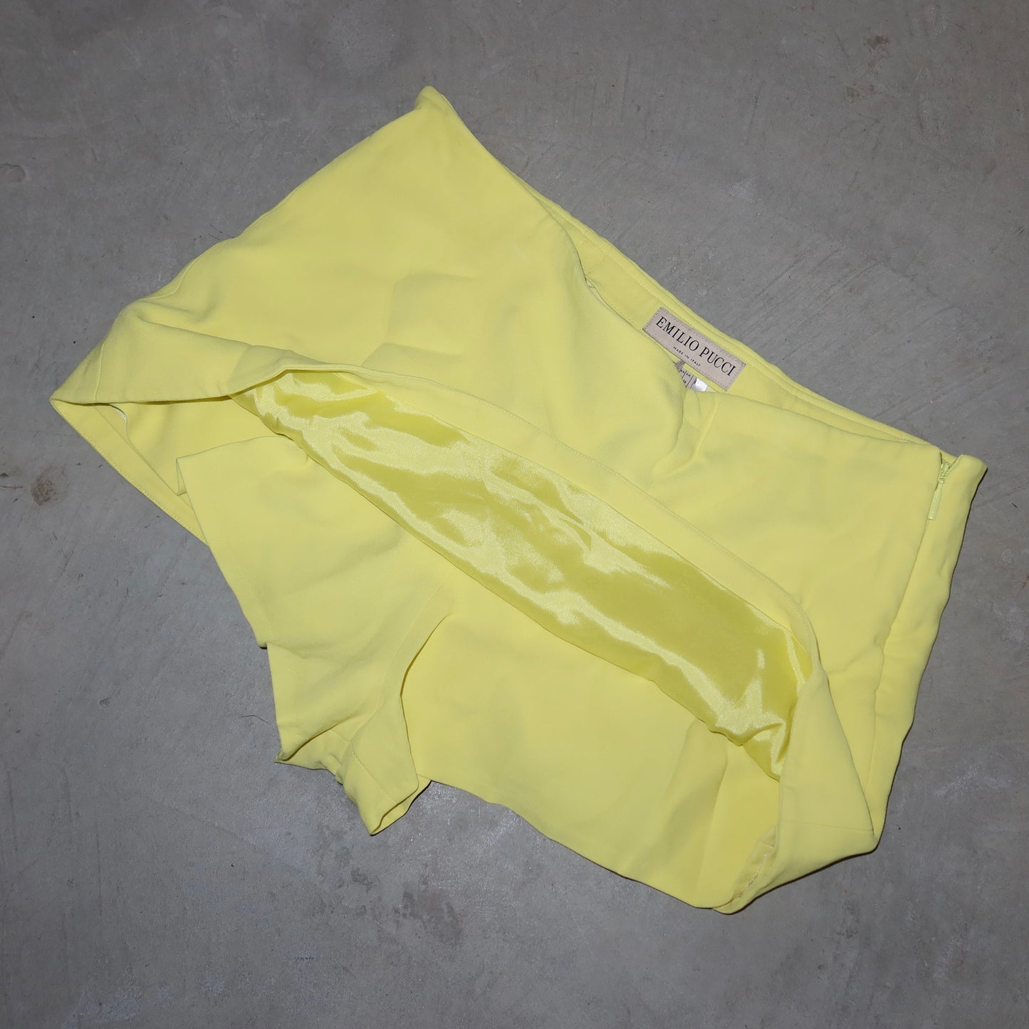 Emilio Pucci Yellow Skort