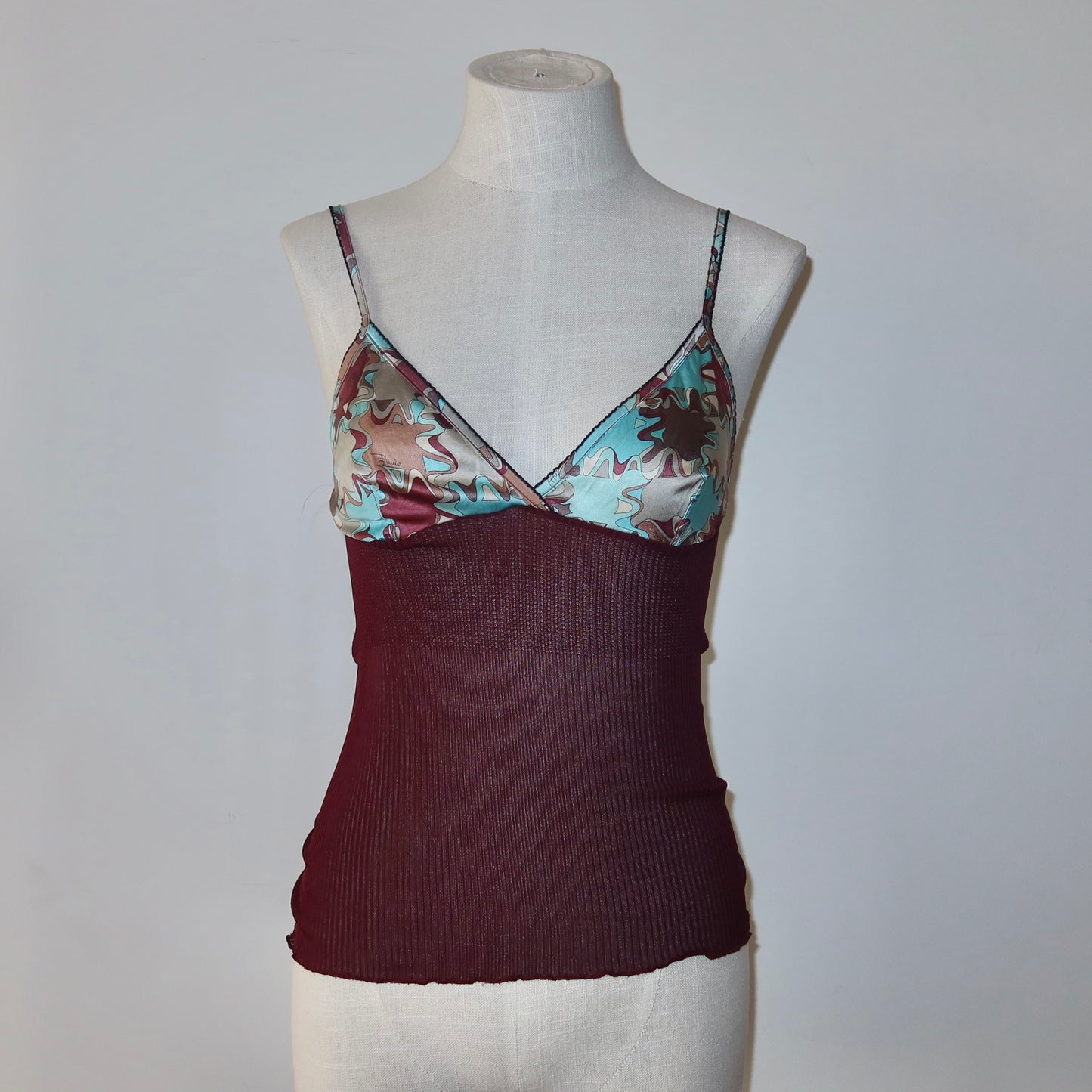 Emilio Pucci Silk Ribbed Camisole