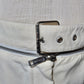 Celine White Zip Skirt