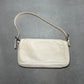 Fendi White Leather Baguette