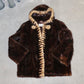 Cizenne Hooded Mink Fur Coat