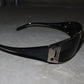 Celine Black and Silver Triomph Sunglasses