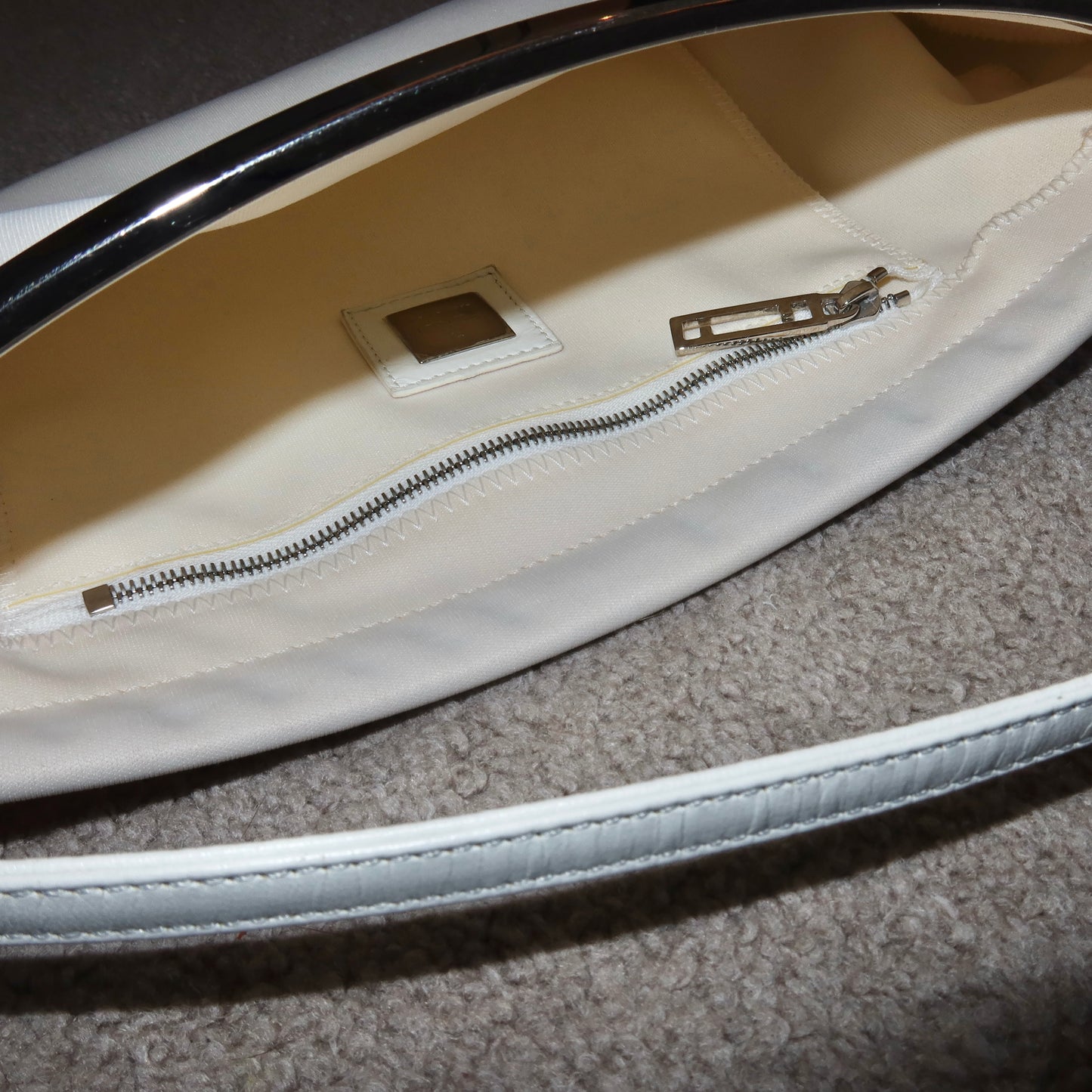 Fendi White Shoulder Bag