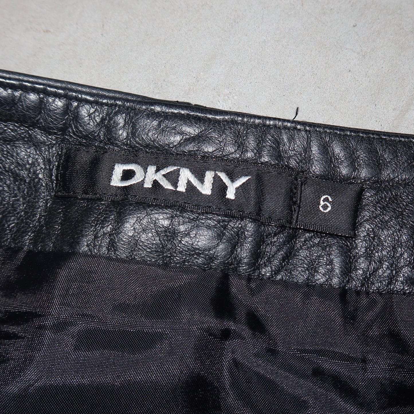 DKNY Leather Skirt