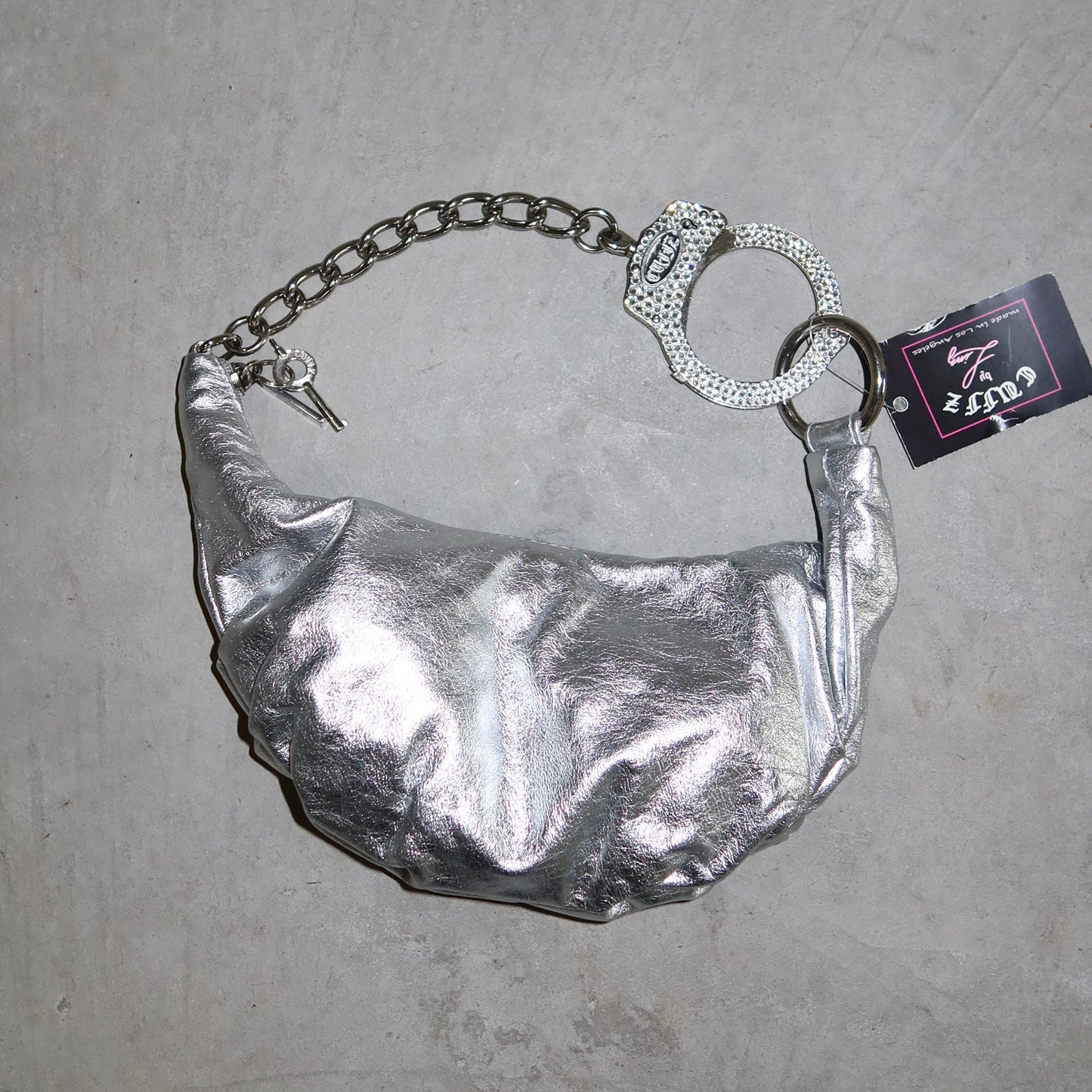 Cuffz Silver 'Barfly' Bag (BNWT)