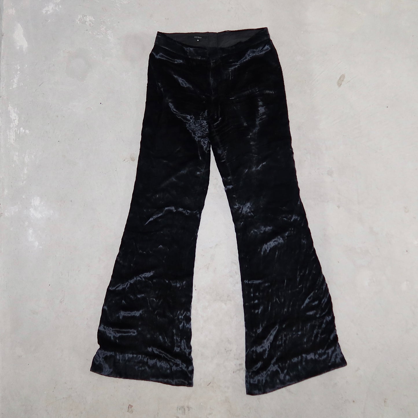 Gucci AW1999 Black Velvet Flares