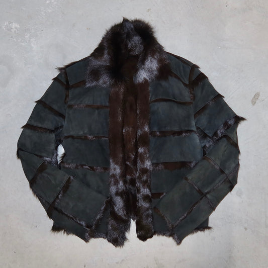 Trussardi Suede and Fur Jacket
