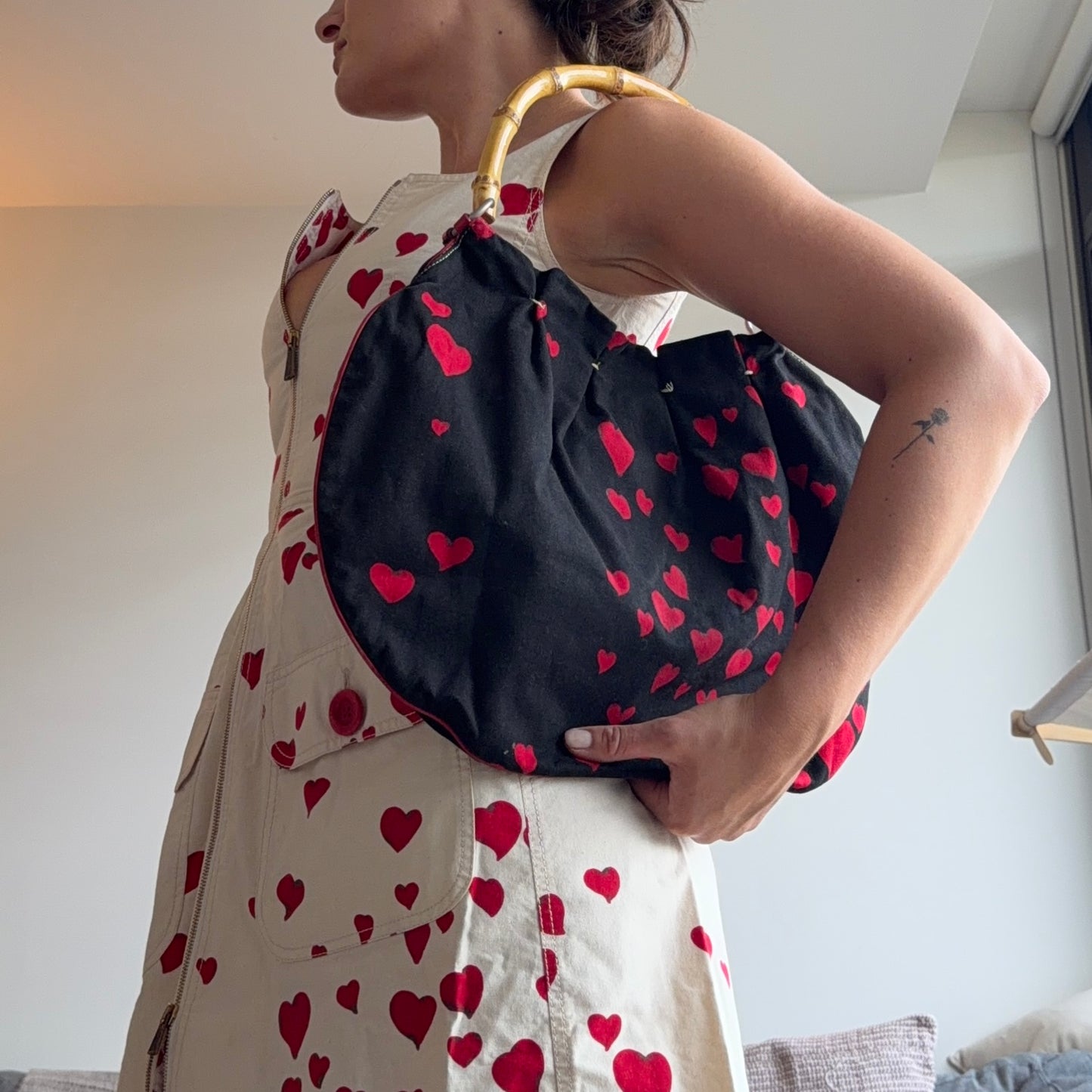 Moschino Heart Print Bag