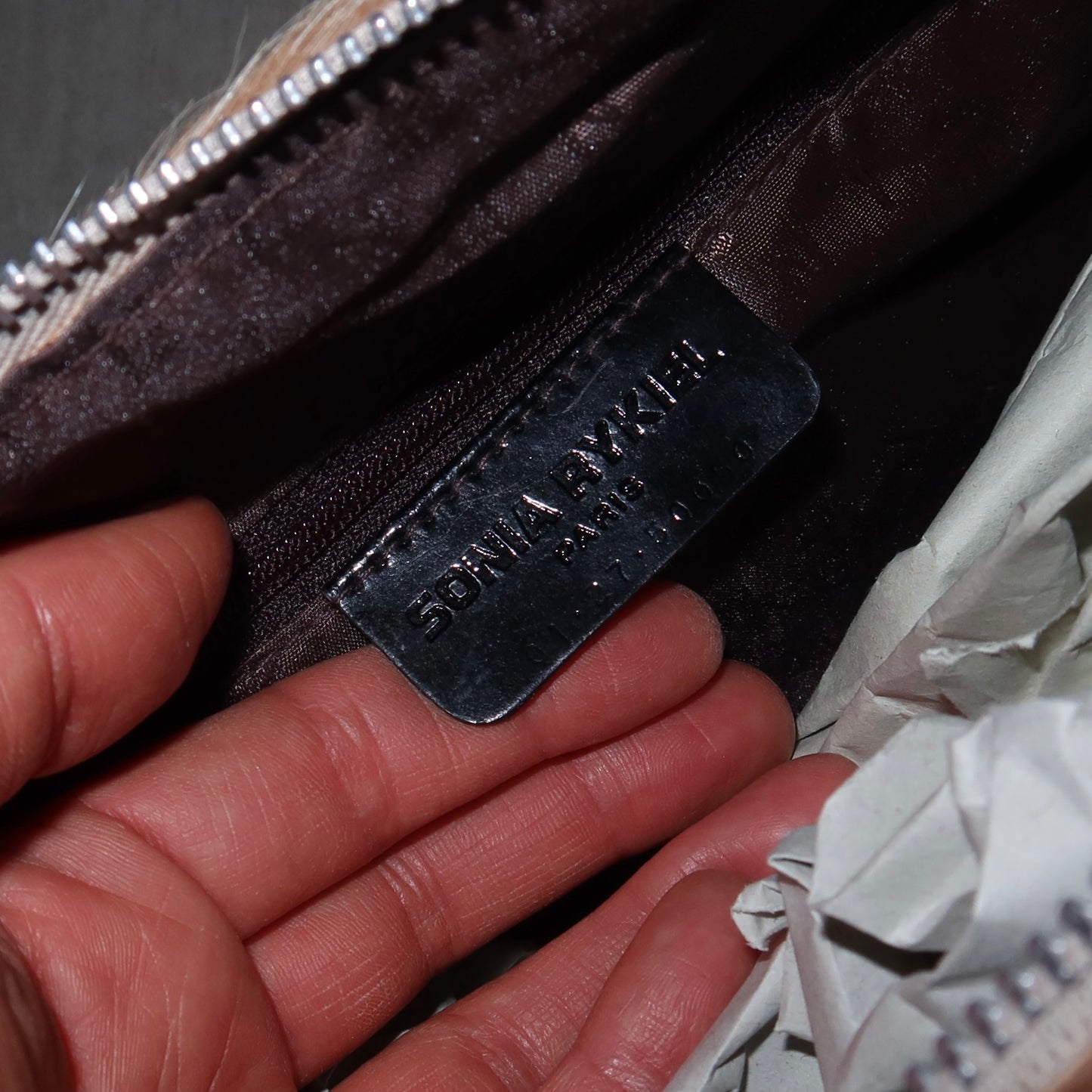 Sonia Rykiel Cowhide Domino Studded Bag