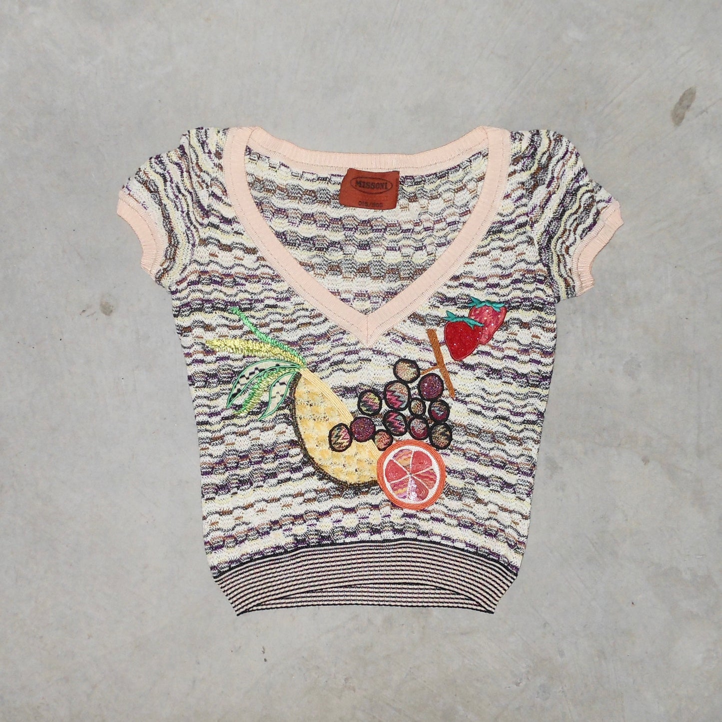 Missoni SS2005 Fruits Knit Tee