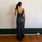 Emporio Armani SS1997 Floral Fringe Dress