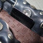 Sonia Rykiel Black Leather Domino Bag