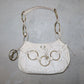 YSL White Saharienne Bag