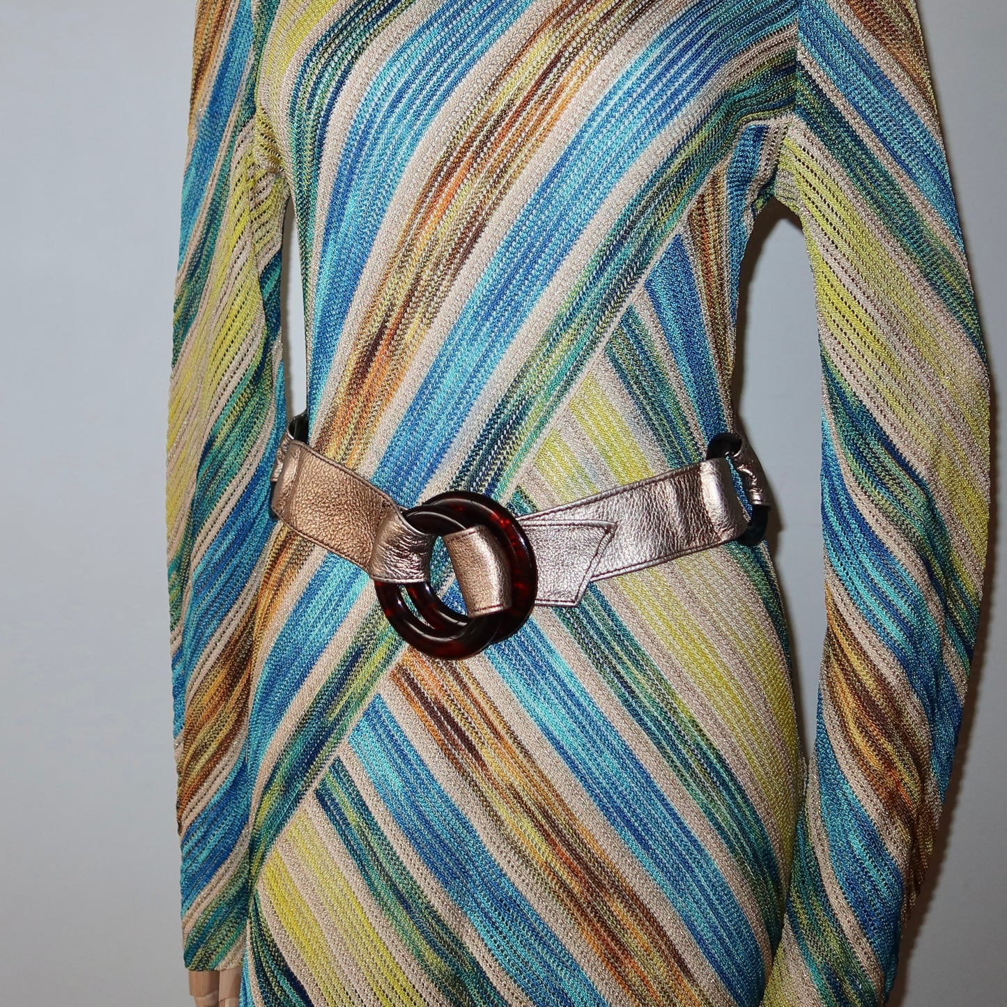 Fendi Gold Leather Belt