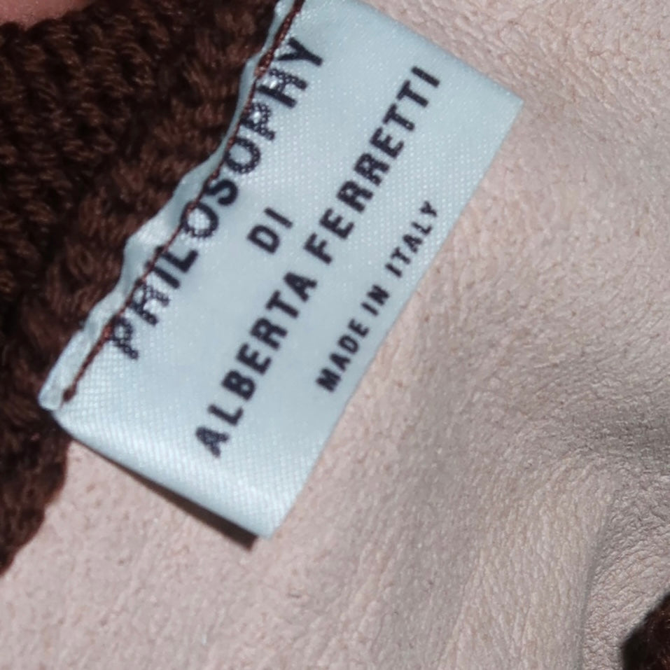 Philosophy di Alberta Ferretti Rabbit Fur Top