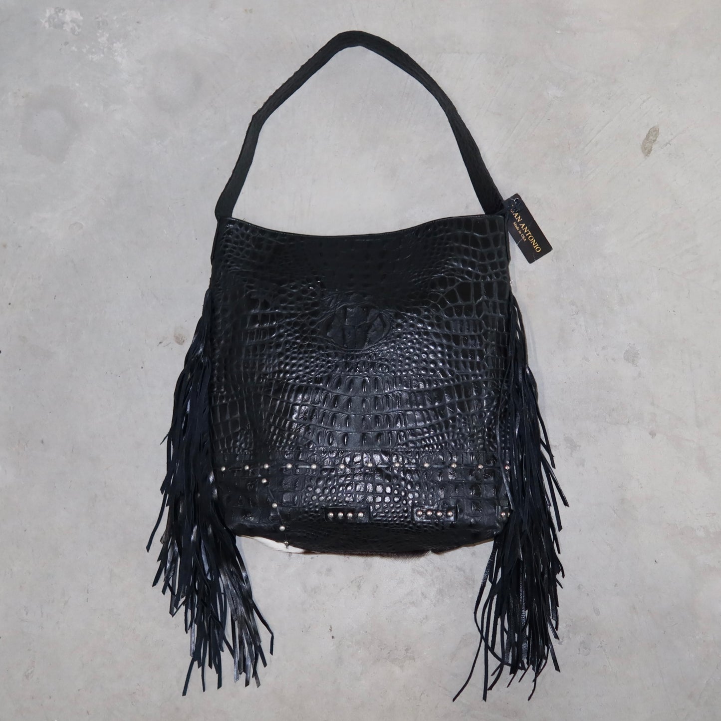 Juan Antonio Cowhide & Gator Leather Bag