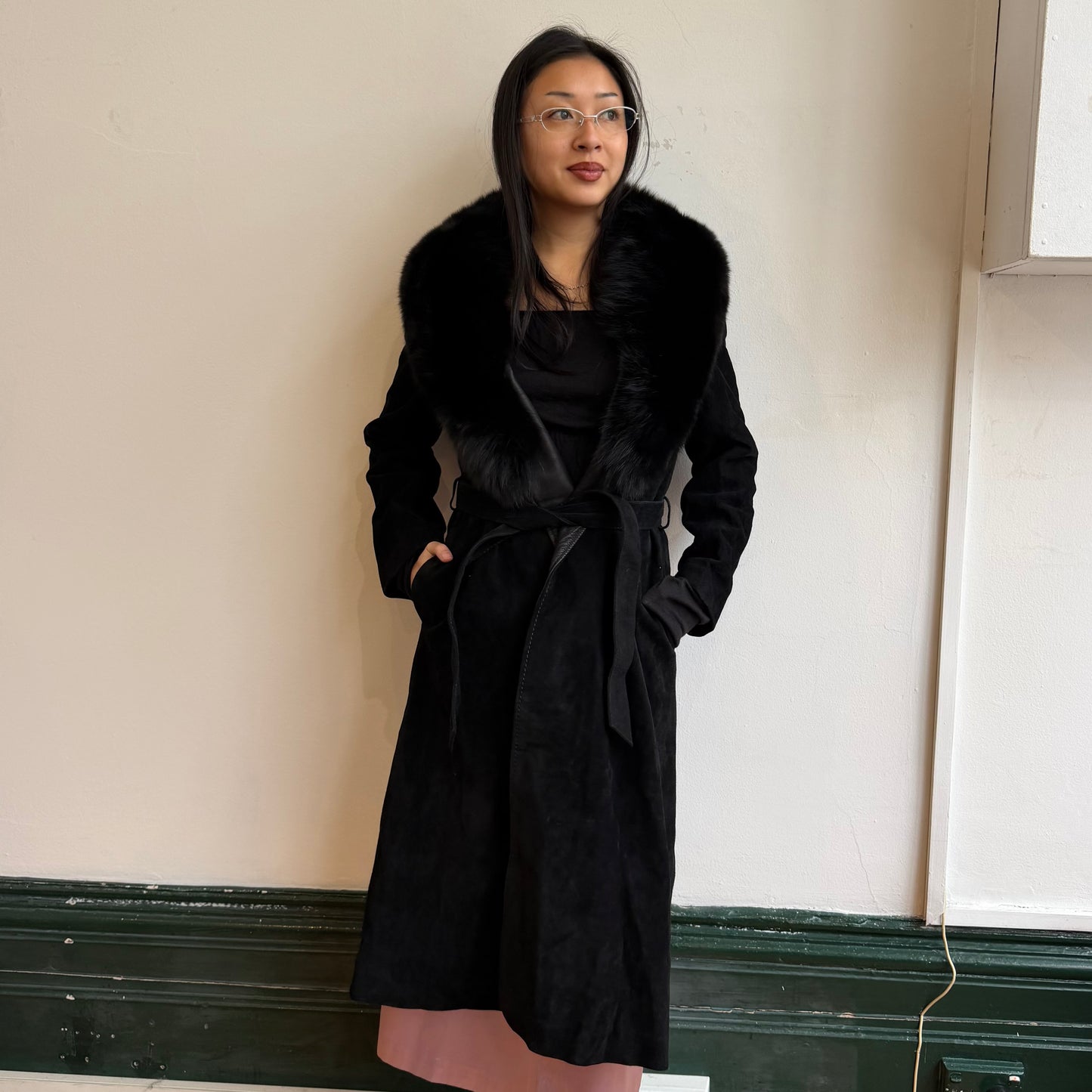 Vintage Suede Trench