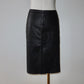 Emporio Armani Lamb Leather Column Skirt