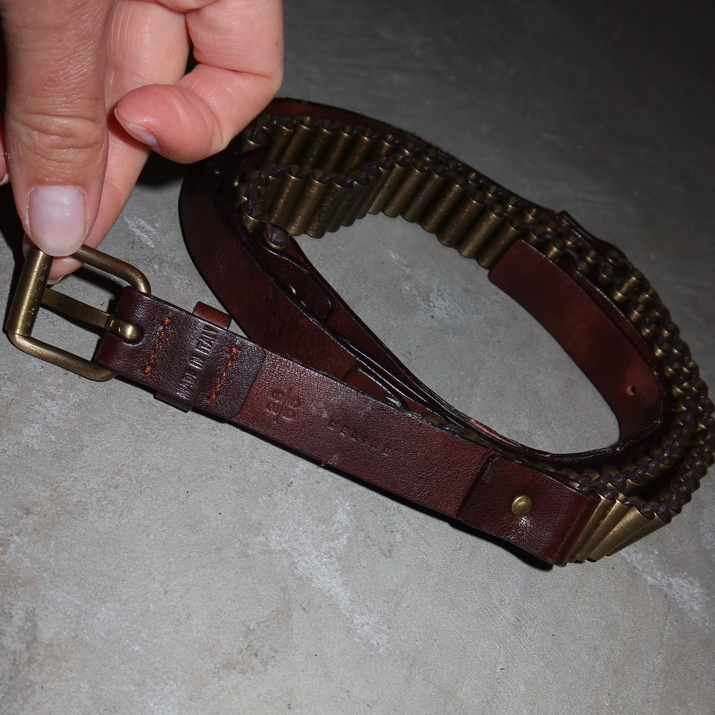 Celine SS2001 Double Wrap Bullet Casing Belt