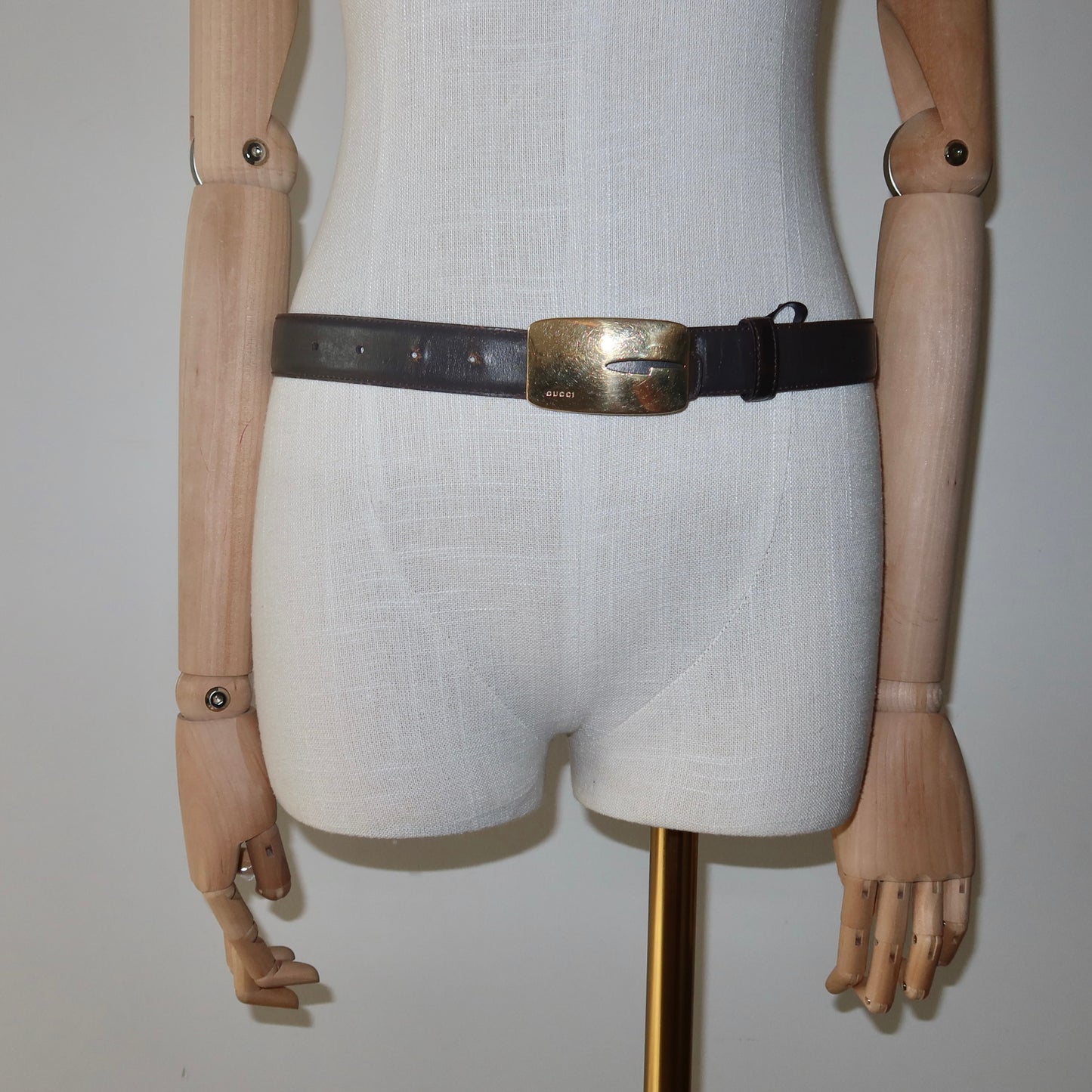 Gucci AW1996 Brown Leather Belt