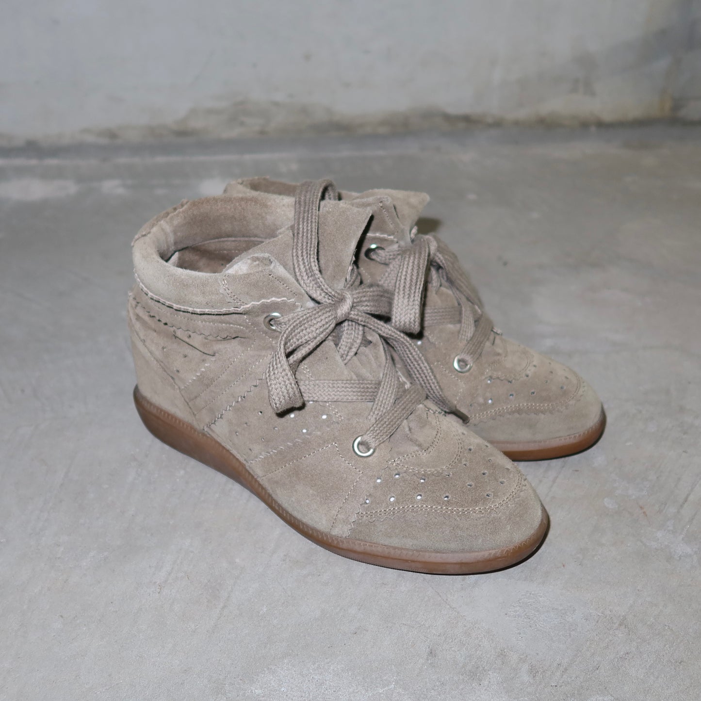 Isabel Marant Khaki Bobby Sneakers (39)