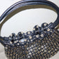 Sonia Rykiel Black Leather Domino Bag