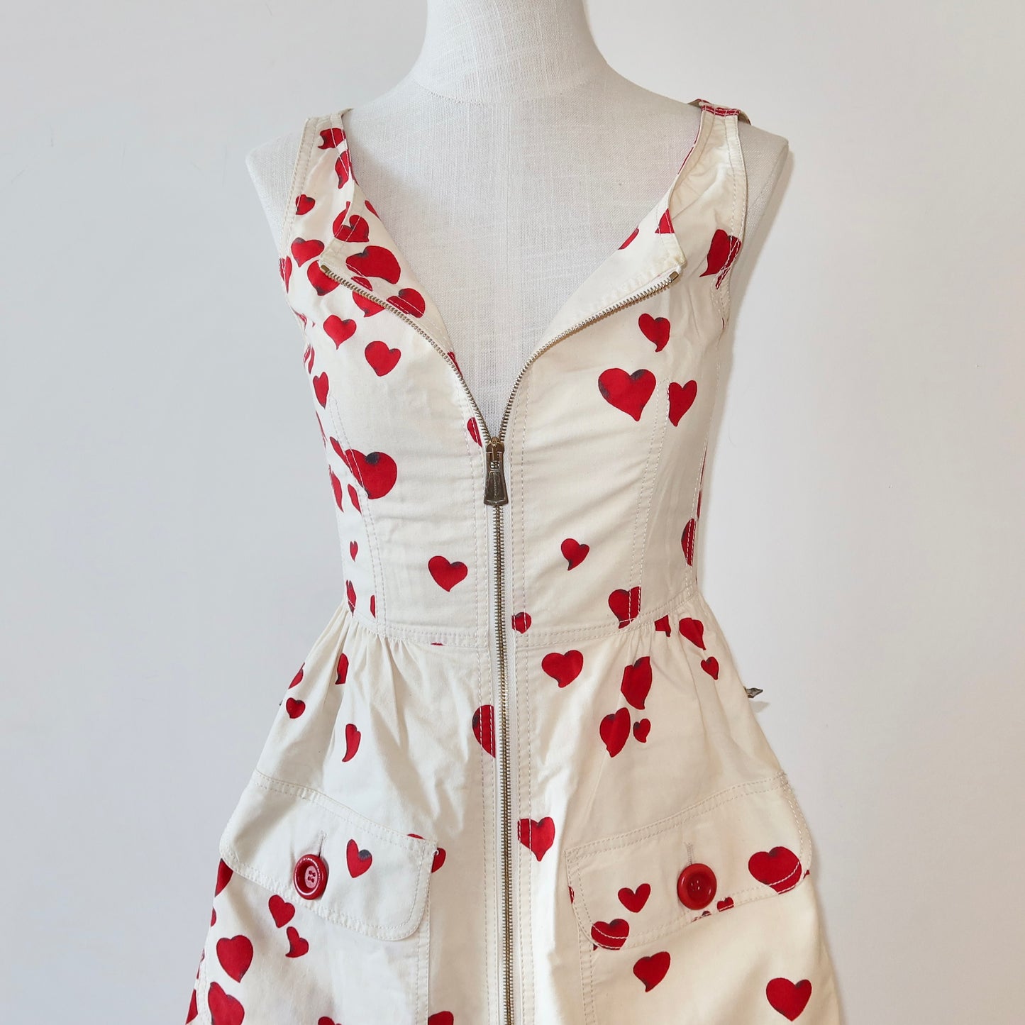 Moschino Heart Print Dress