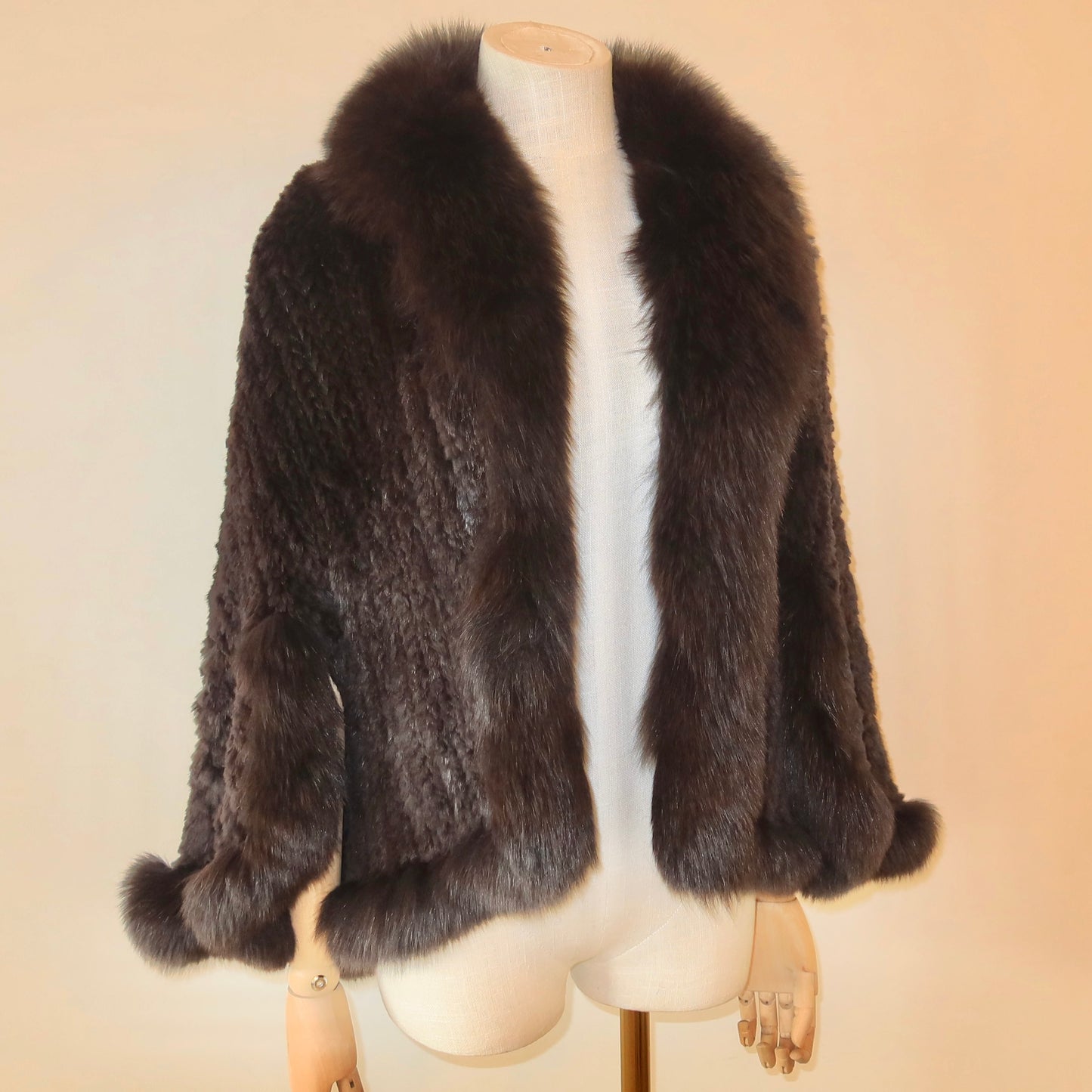 Vintage Mink Fur Poncho