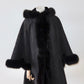 Bruno Magli Shearling Cape Coat