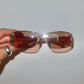 Celine Rhinestone Split Logo Sunglasses