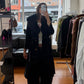 Vintage Suede Fur Lined Trench