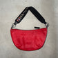 DKNY Red Cowhide Bag with Beaded Strap