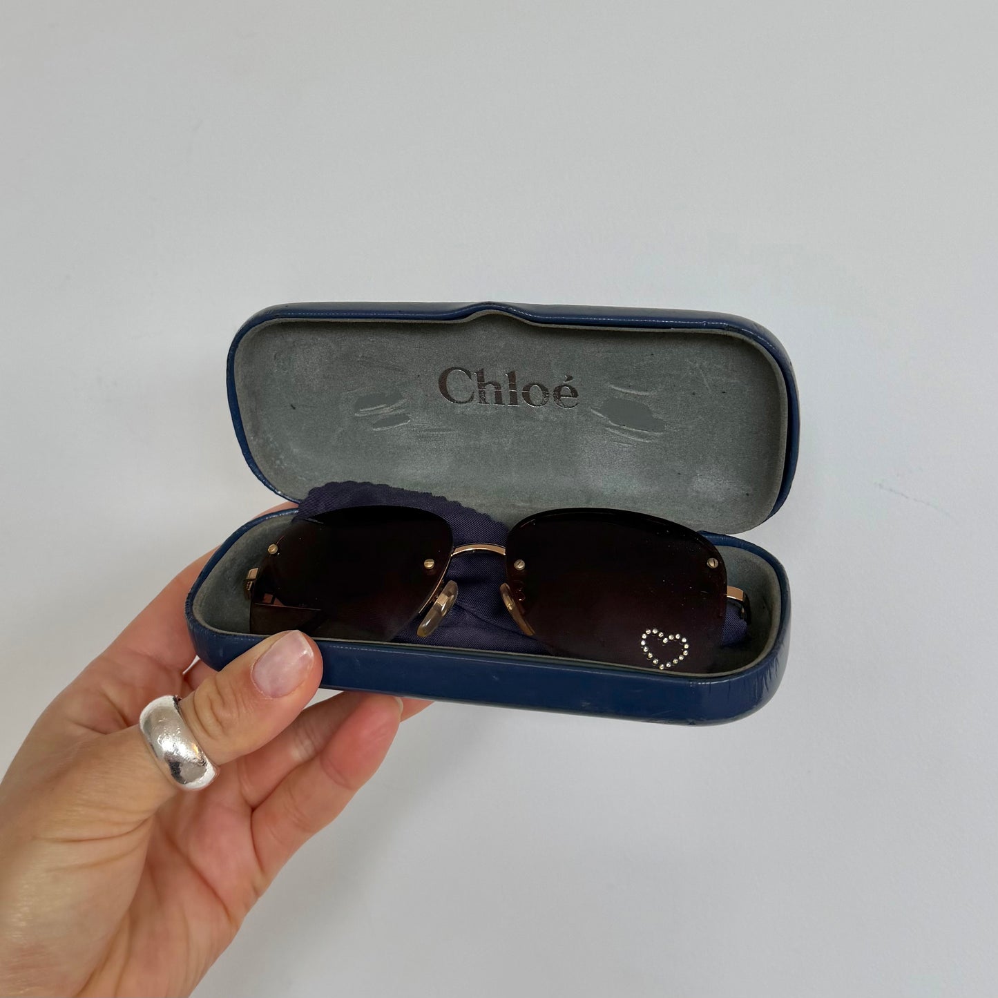 Chloé SS1999 Brown and Gold Aviators