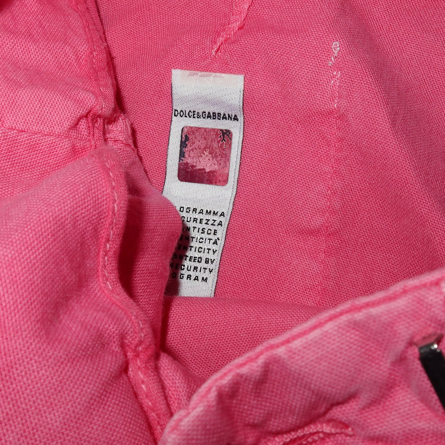 D&G Pink Capris with Belt