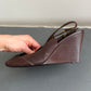 Prada Brown Suede Wedges (40)