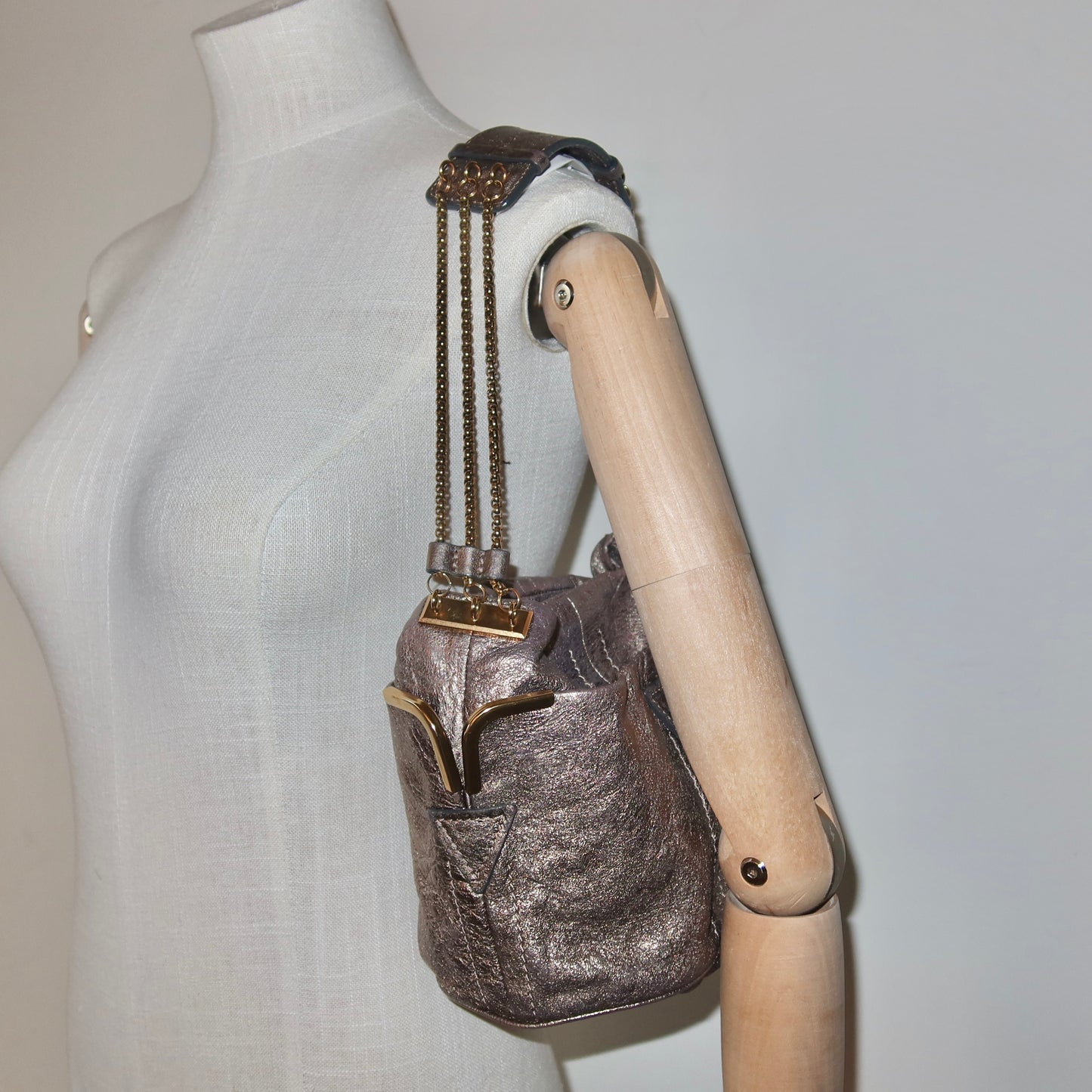 Chloé Metallic Mini Milton Bag