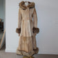 Trussardi AW2000 Cowhide and Fox Fur Coat