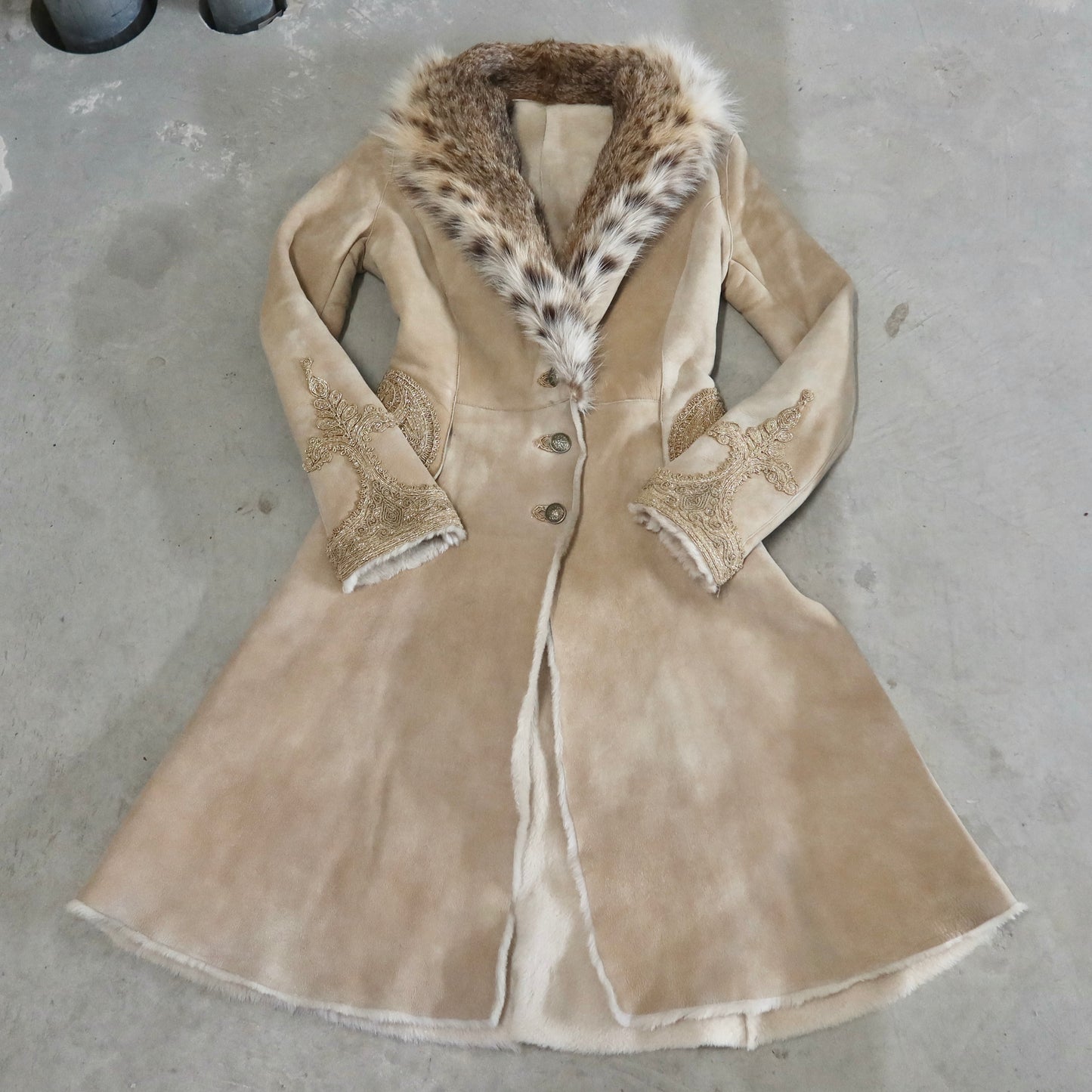 Ermanno Scervino Shearling and Fur Coat