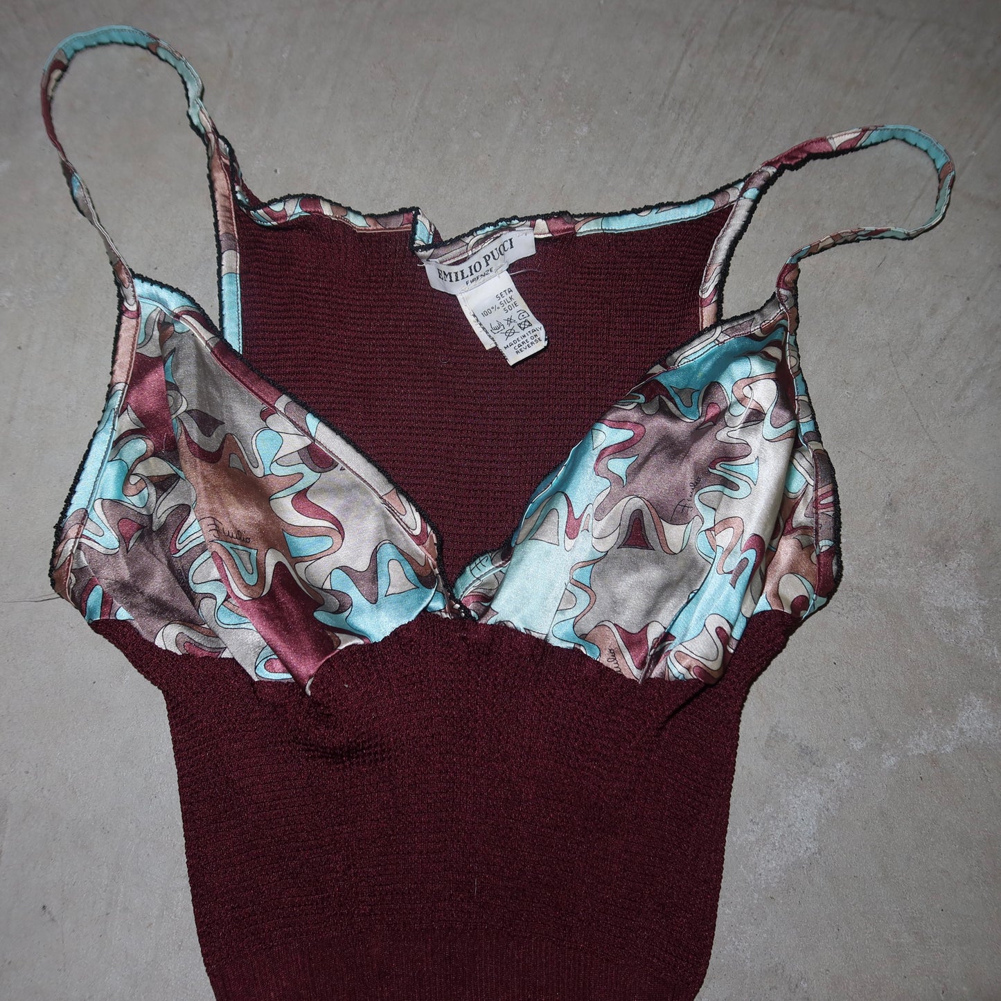 Emilio Pucci Silk Ribbed Camisole