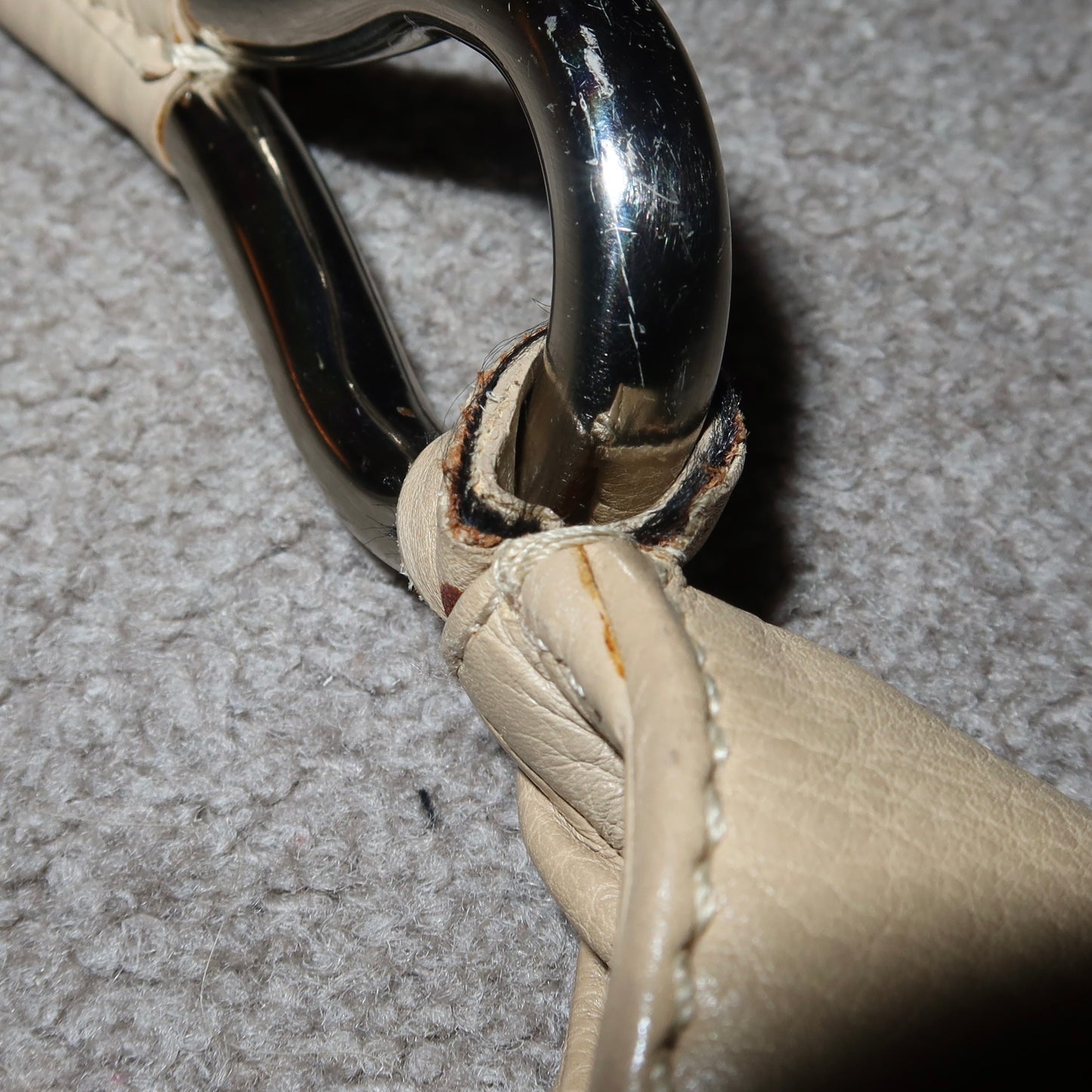 Prada SS2003 Cream Leather Bag