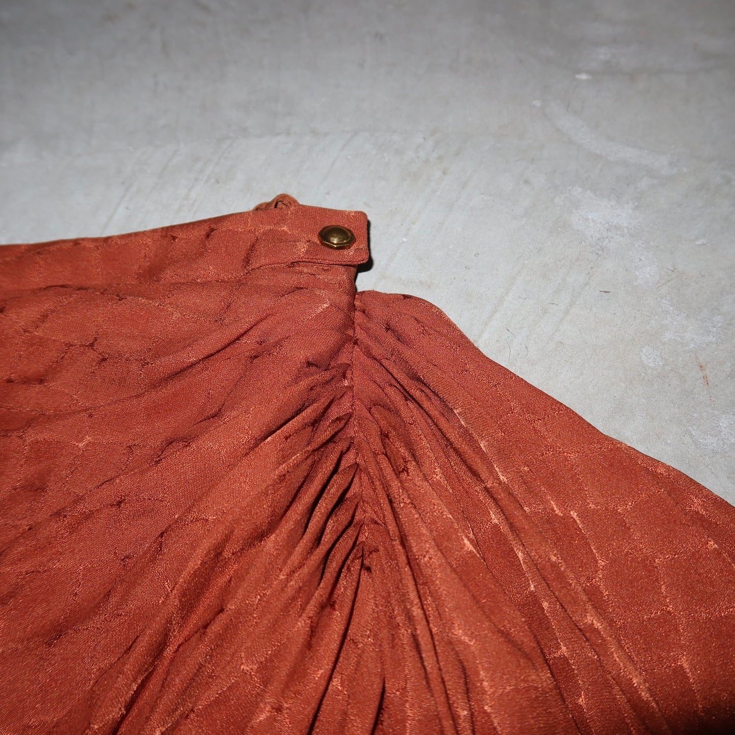 Gucci 2012 Burnt Orange Silk Skirt