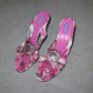 Emilio Pucci Pink Bejewelled Heels (37.5)