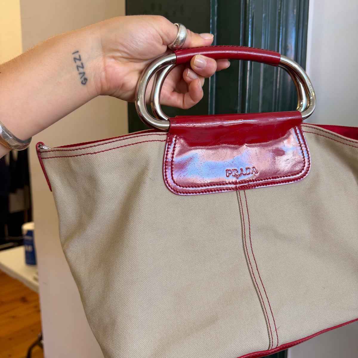 Prada SS2003 Ring Handle Bag