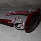 Emilio Pucci Rare Red Bug Eye Sunglasses