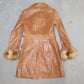 Burberry Leather and Fox Fur Trench
