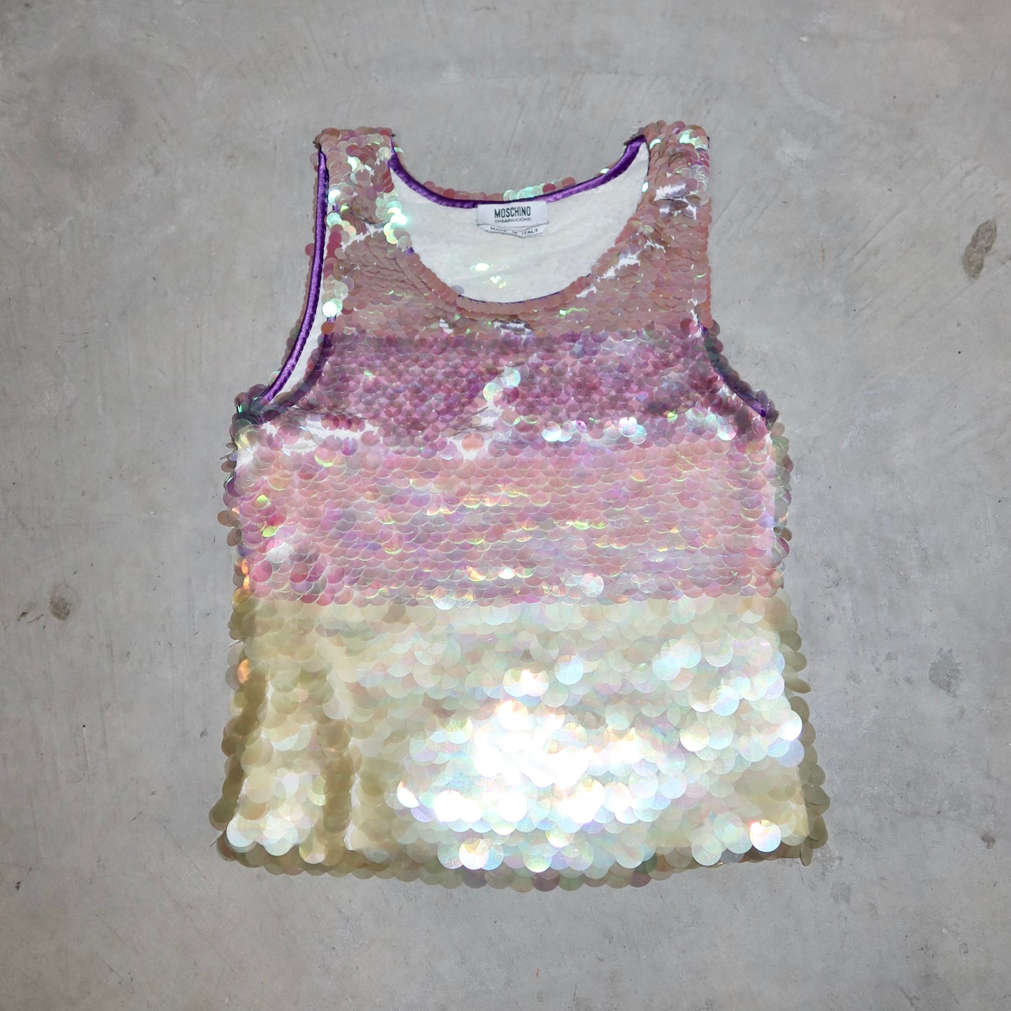 Moschino Sequin Tank