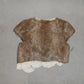 Vintage Real Fur Bolero with Crotchet Lining