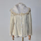Vintage Gold Leather and Real Fur Reversible Jacket