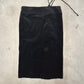 Gucci by Tom Ford Black Velvet Midi Skirt